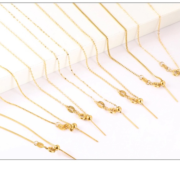 Stainless Steel Sliding Clasp Adjustable Necklace - Picture 7 of 9